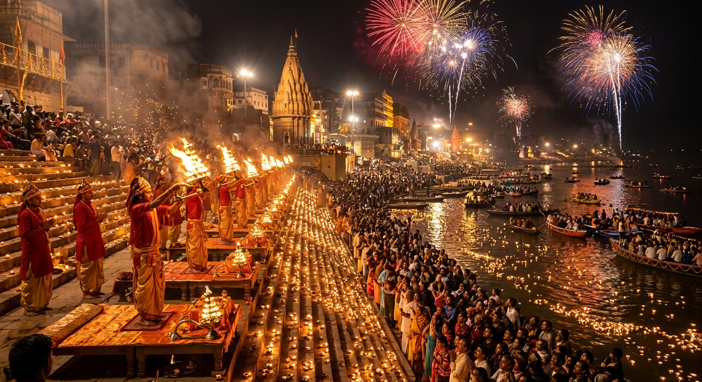 Dev Deepawali 2026 in Varanasi — flights and hotels guide